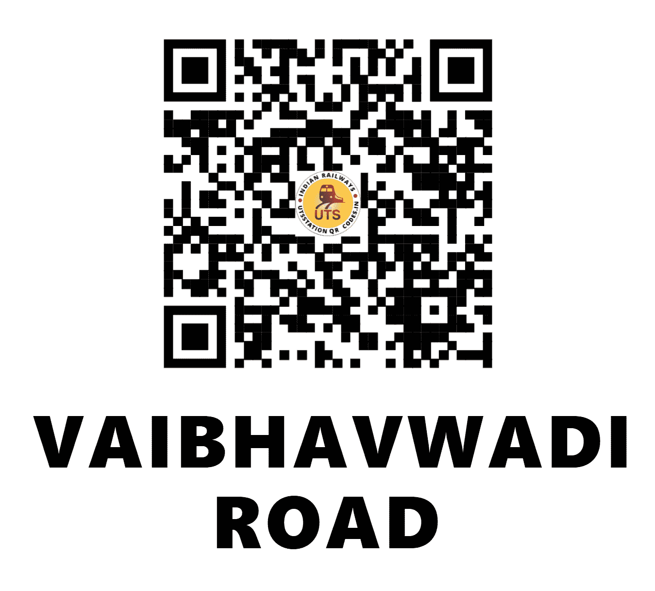 UTS QR Code for VAIBHAVWADI ROAD - VBW (KR - MAHARASHTRA)