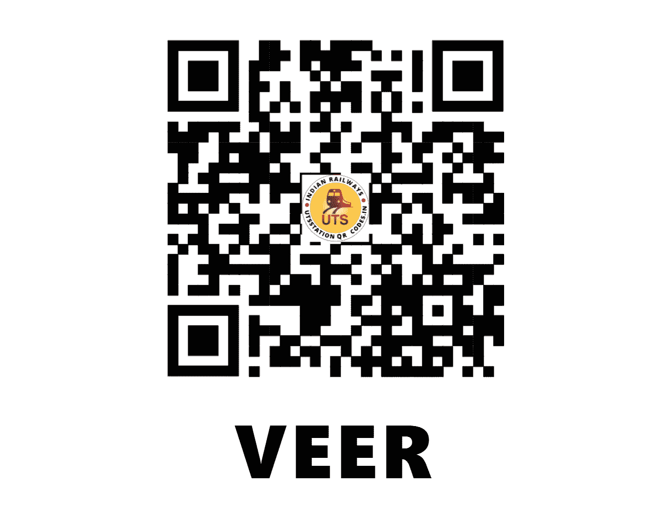 UTS QR Code for VEER - VEER (KR - MAHARASHTRA)