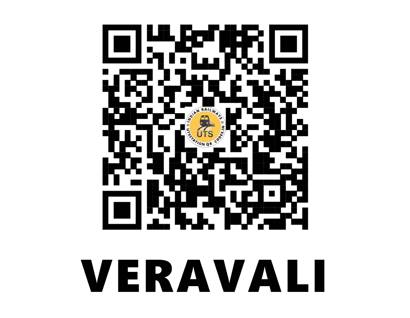 UTS QR Code for VERAVALI - VRLI (KR - MAHARASHTRA)