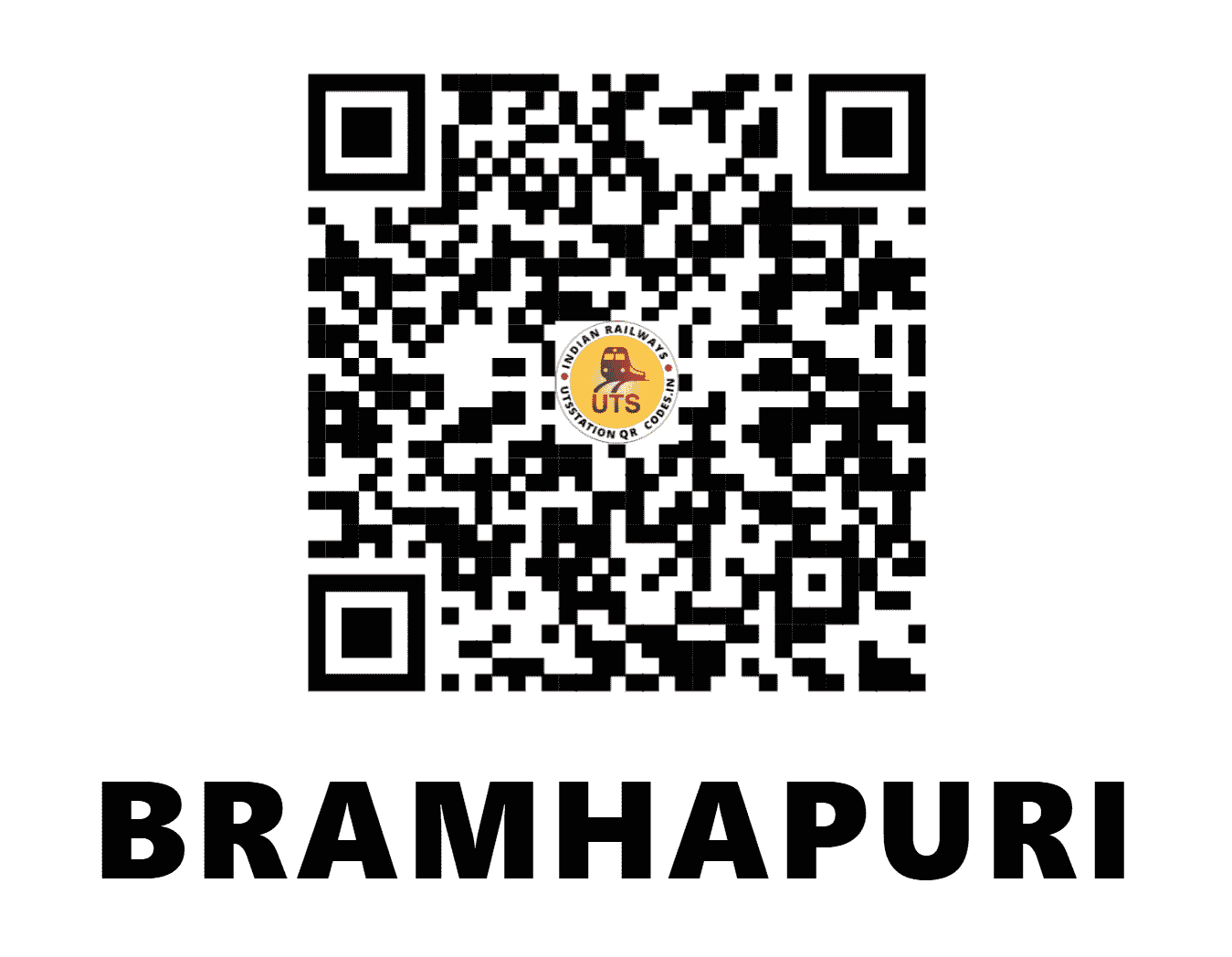 UTS QR Code for BRAMHAPURI - BMP (SB - MAHARASHTRA)