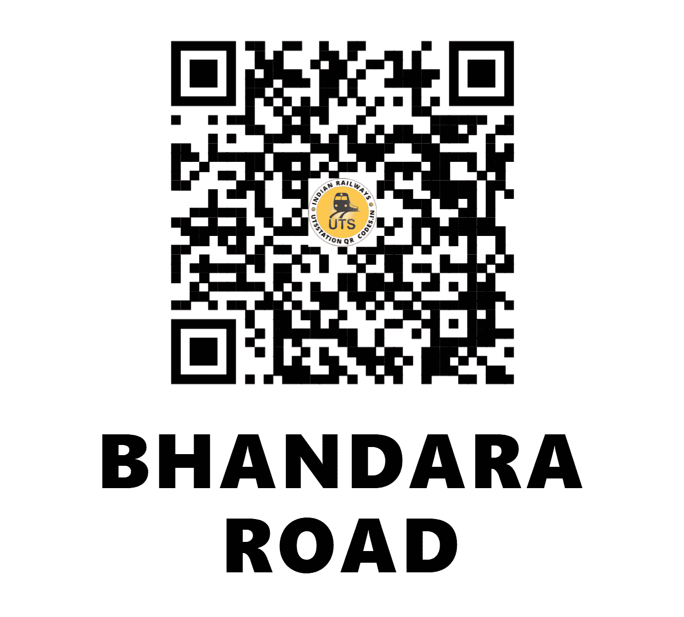 UTS QR Code for BHANDARA ROAD - BRD (SB - MAHARASHTRA)