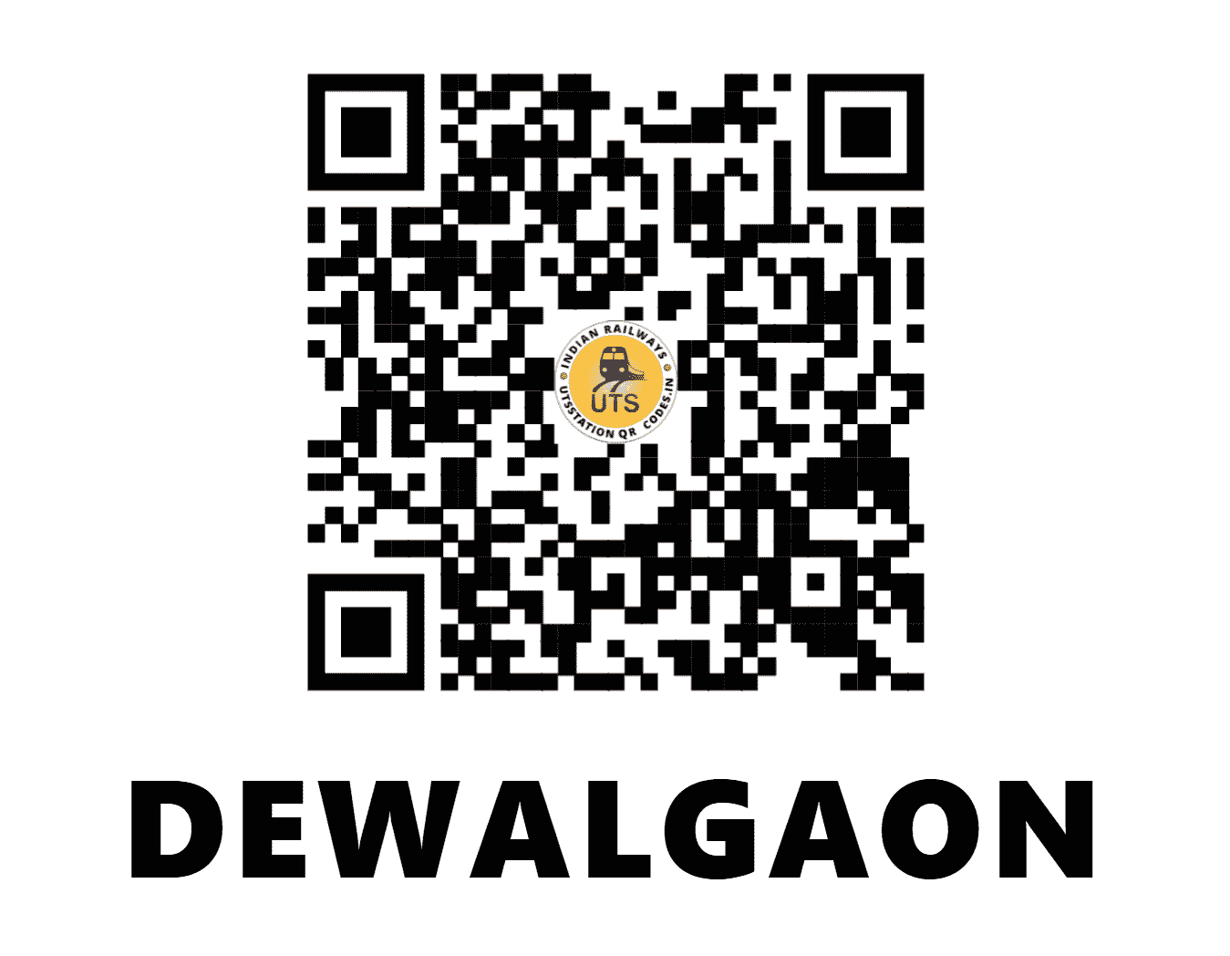 UTS QR Code for DEWALGAON - DEW (SB - MAHARASHTRA)