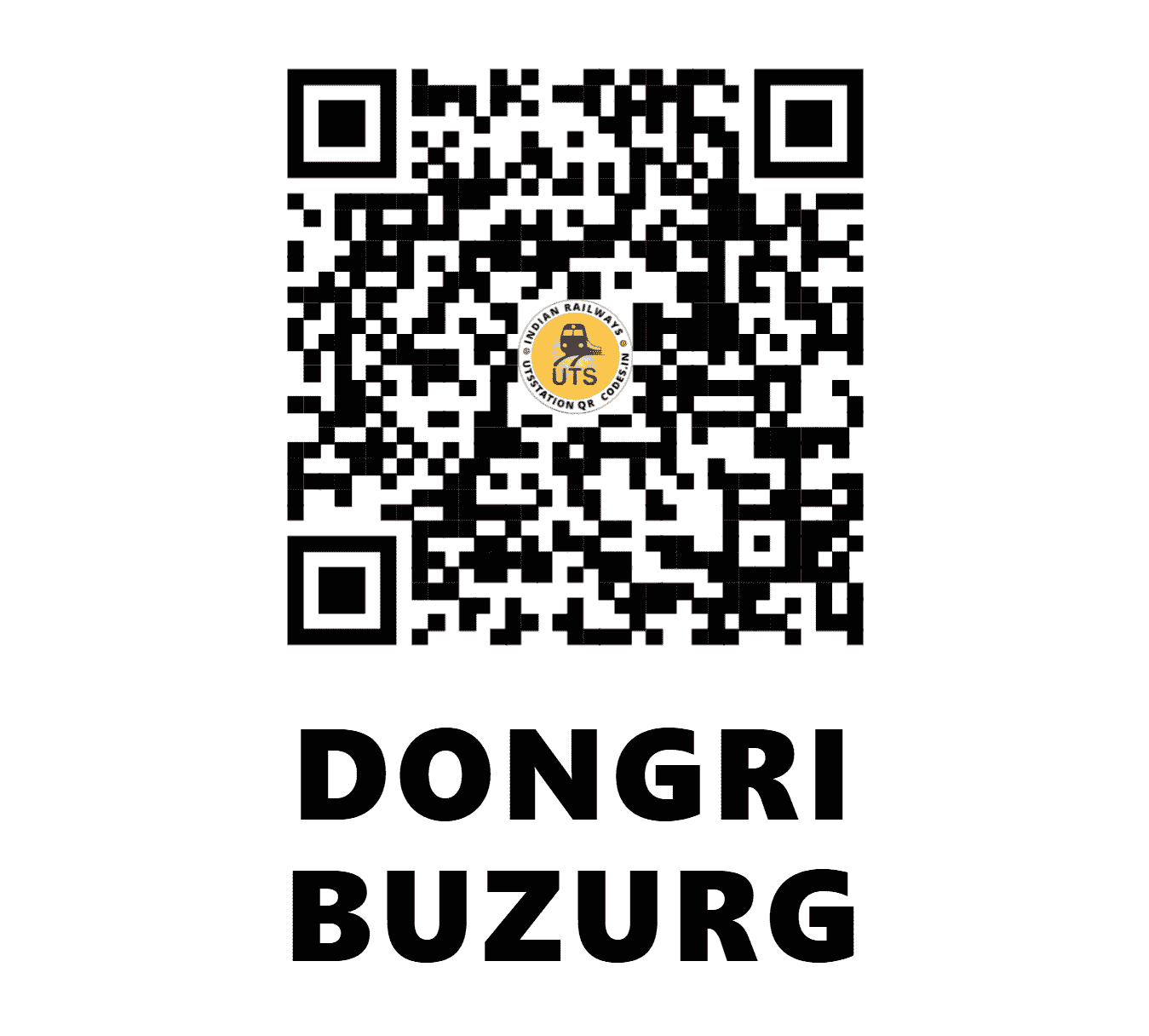 UTS QR Code for DONGRI BUZURG - DGBZ (SB - MAHARASHTRA)