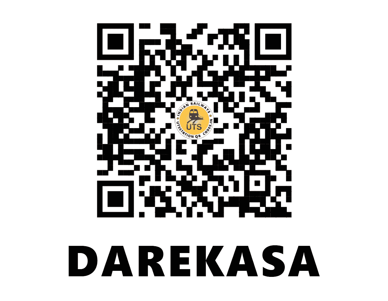 UTS QR Code for DAREKASA - DKS (SB - MAHARASHTRA)