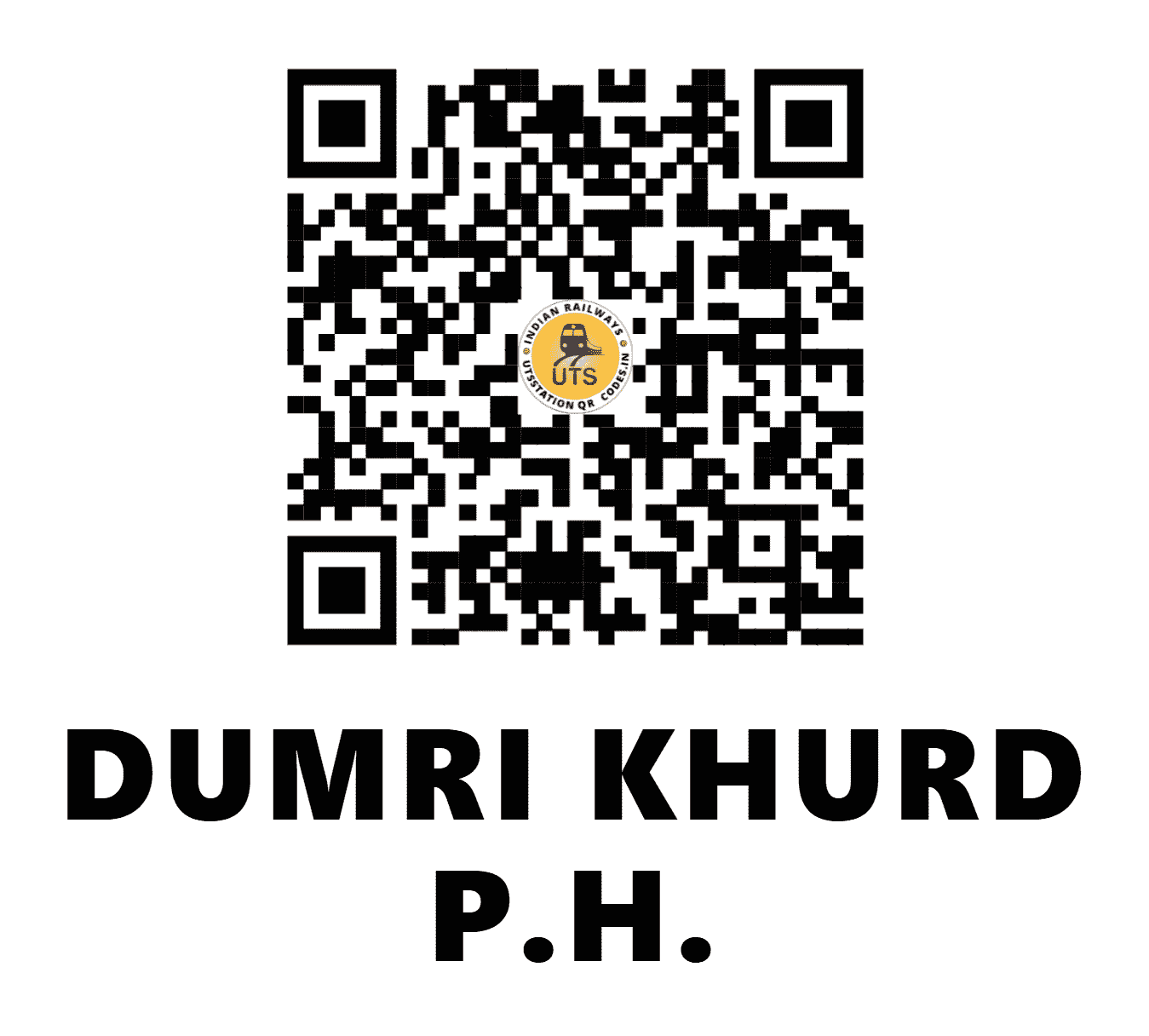 UTS QR Code for DUMRI KHURD P.H. - DKU (SB - MAHARASHTRA)