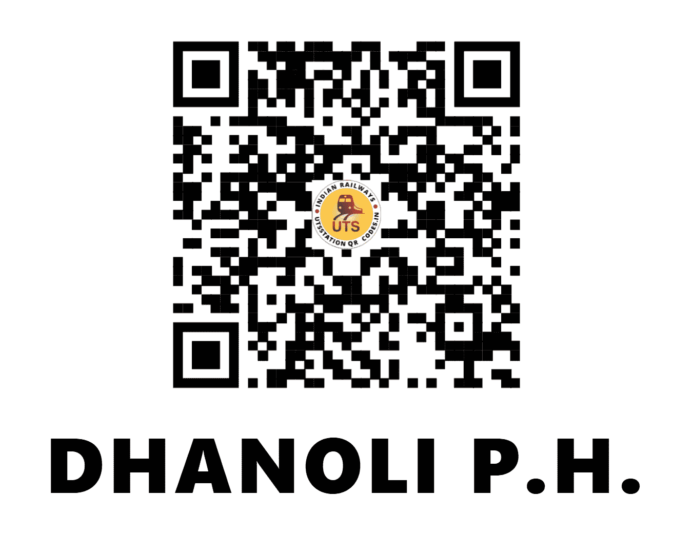UTS QR Code for DHANOLI P.H. - DNL (SB - MAHARASHTRA)
