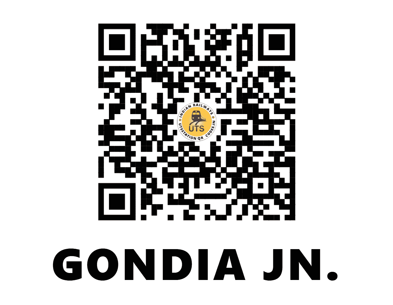 UTS QR Code for GONDIA JN. - G (SB - MAHARASHTRA)