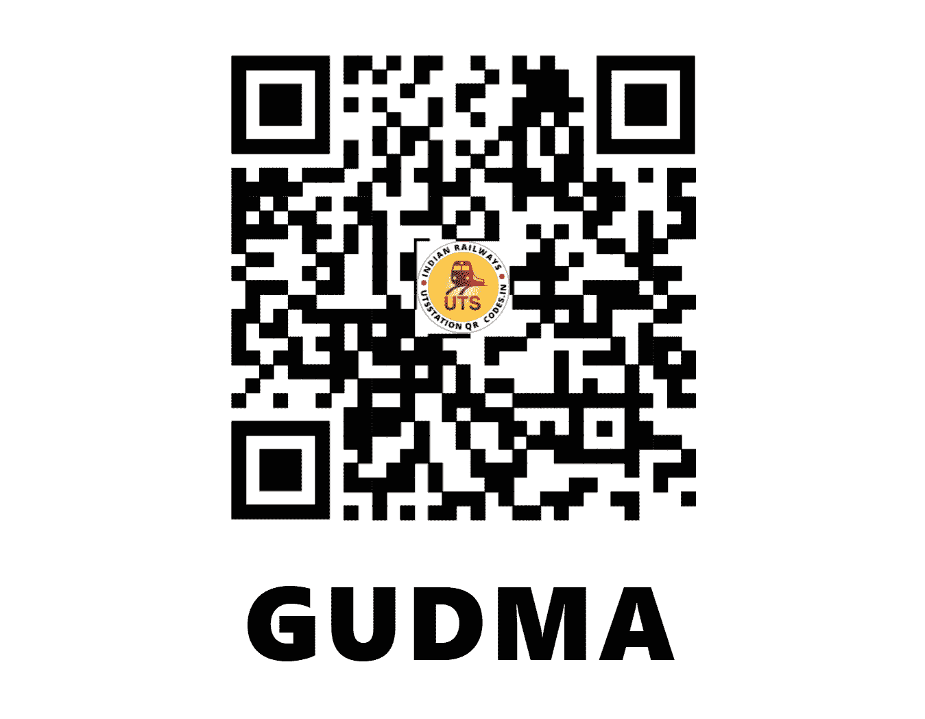 UTS QR Code for GUDMA - GDM (SB - MAHARASHTRA)