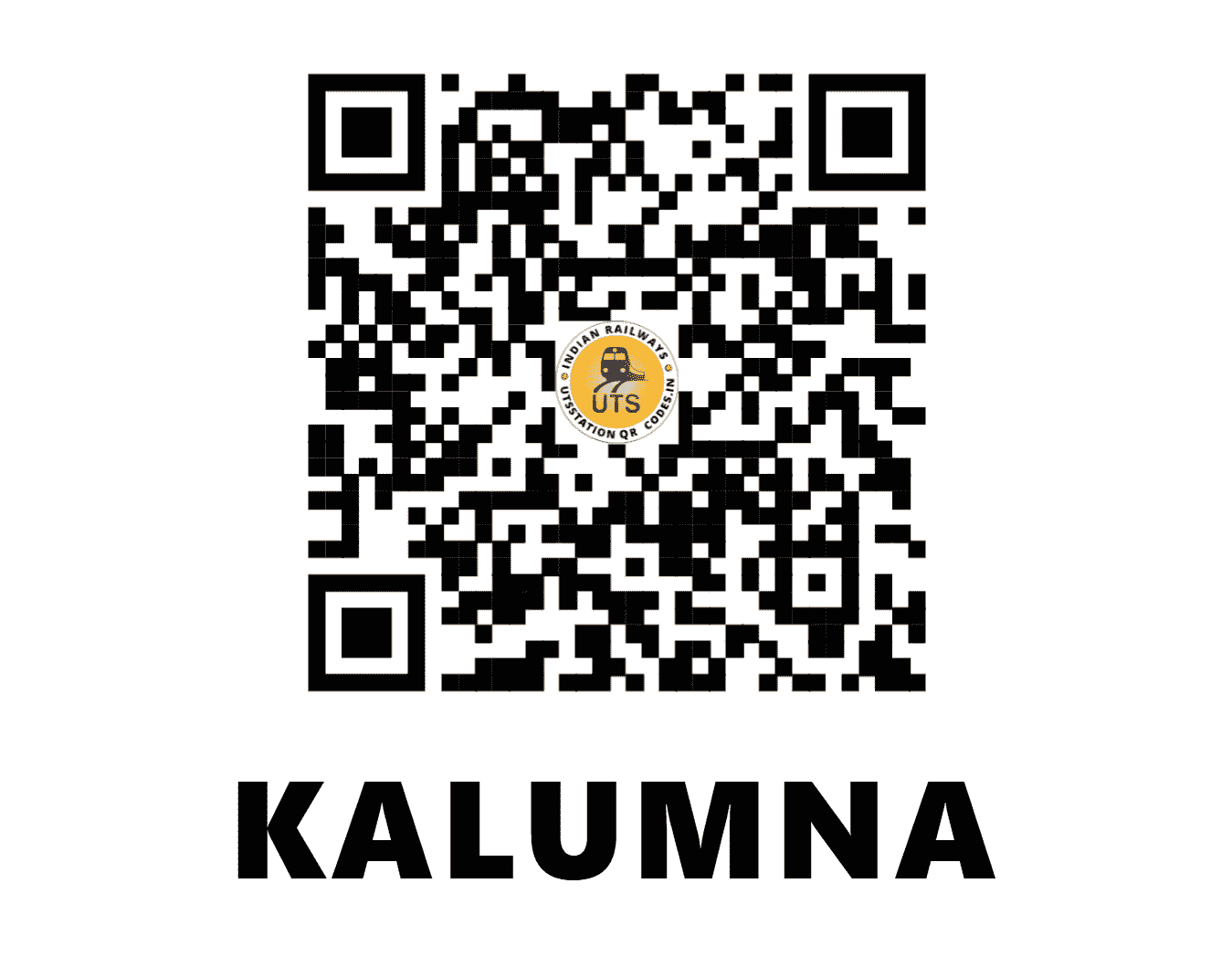 UTS QR Code for KALUMNA - KAV (SB - MAHARASHTRA)