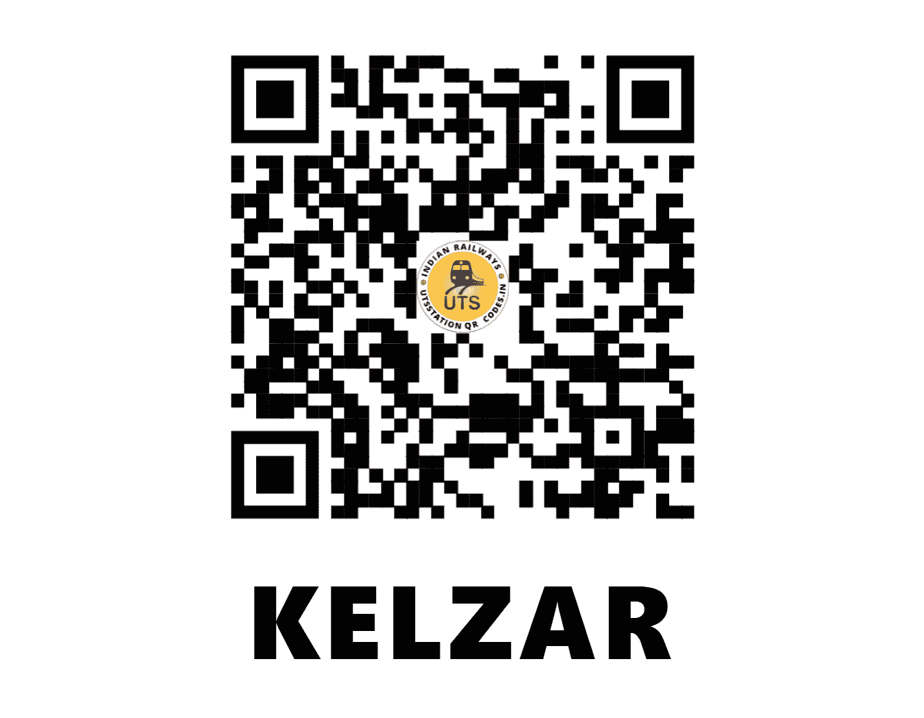 UTS QR Code for KELZAR - KEZ (SB - MAHARASHTRA)