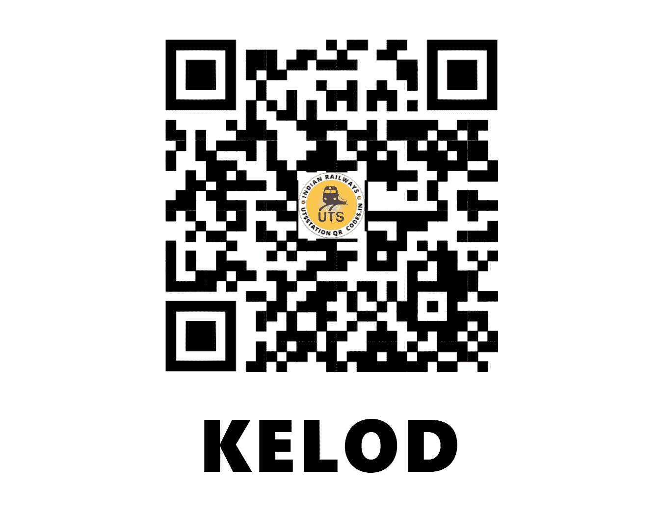 UTS QR Code for KELOD - KLOD (SB - MAHARASHTRA)