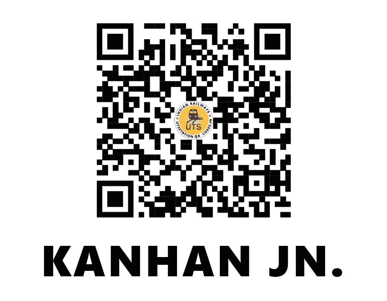 UTS QR Code for KANHAN JN. - KNHN (SB - MAHARASHTRA)