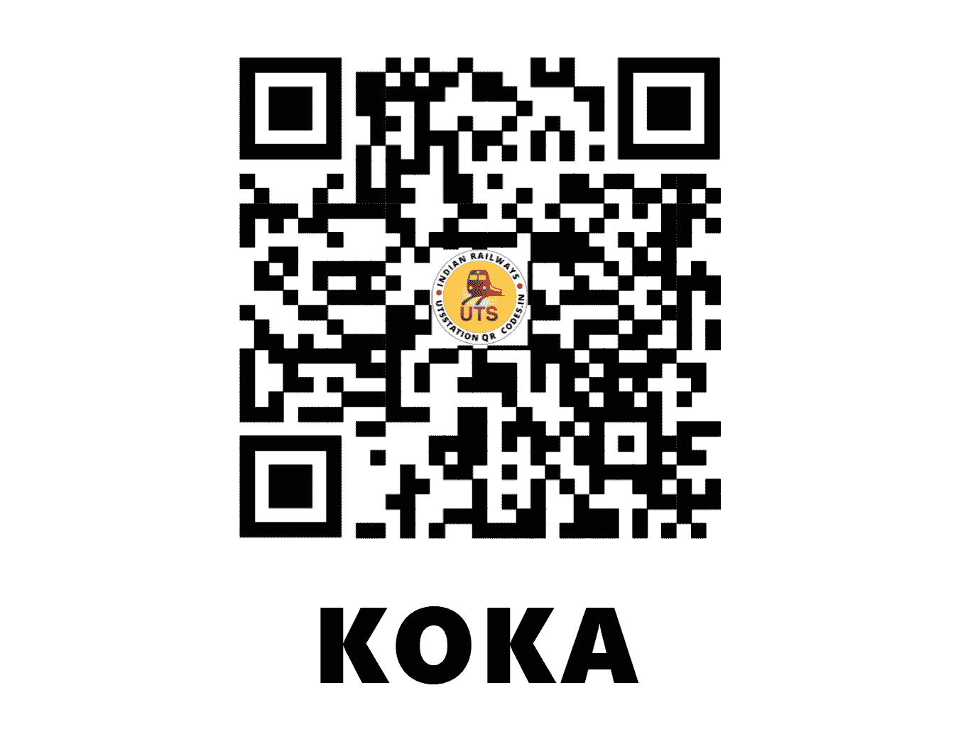 UTS QR Code for KOKA - KOKA (SB - MAHARASHTRA)
