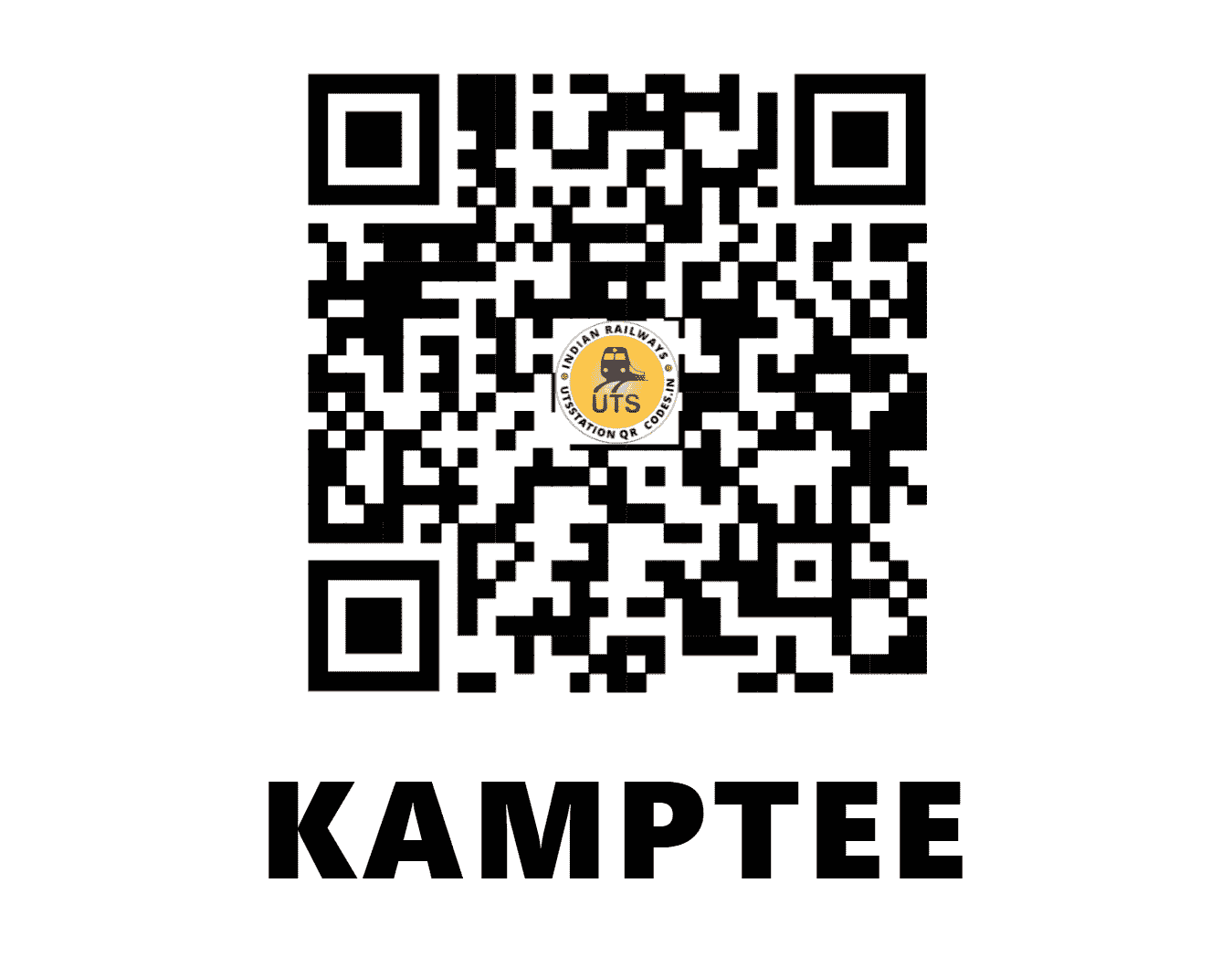 UTS QR Code for KAMPTEE - KP (SB - MAHARASHTRA)