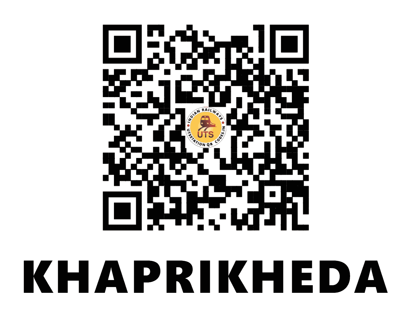 UTS QR Code for KHAPRIKHEDA - KPKD (SB - MAHARASHTRA)