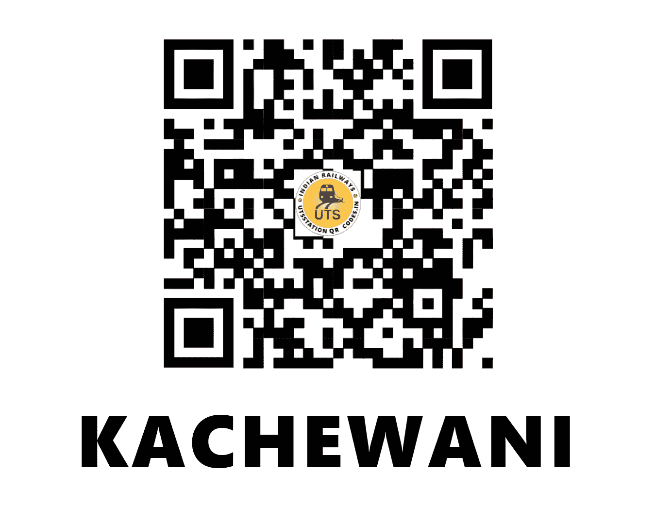 UTS QR Code for KACHEWANI - KWN (SB - MAHARASHTRA)