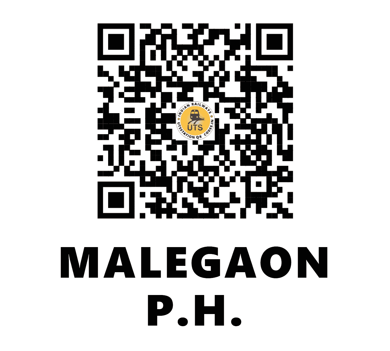 UTS QR Code for MALEGAON P.H. - MGVK (SB - MAHARASHTRA)