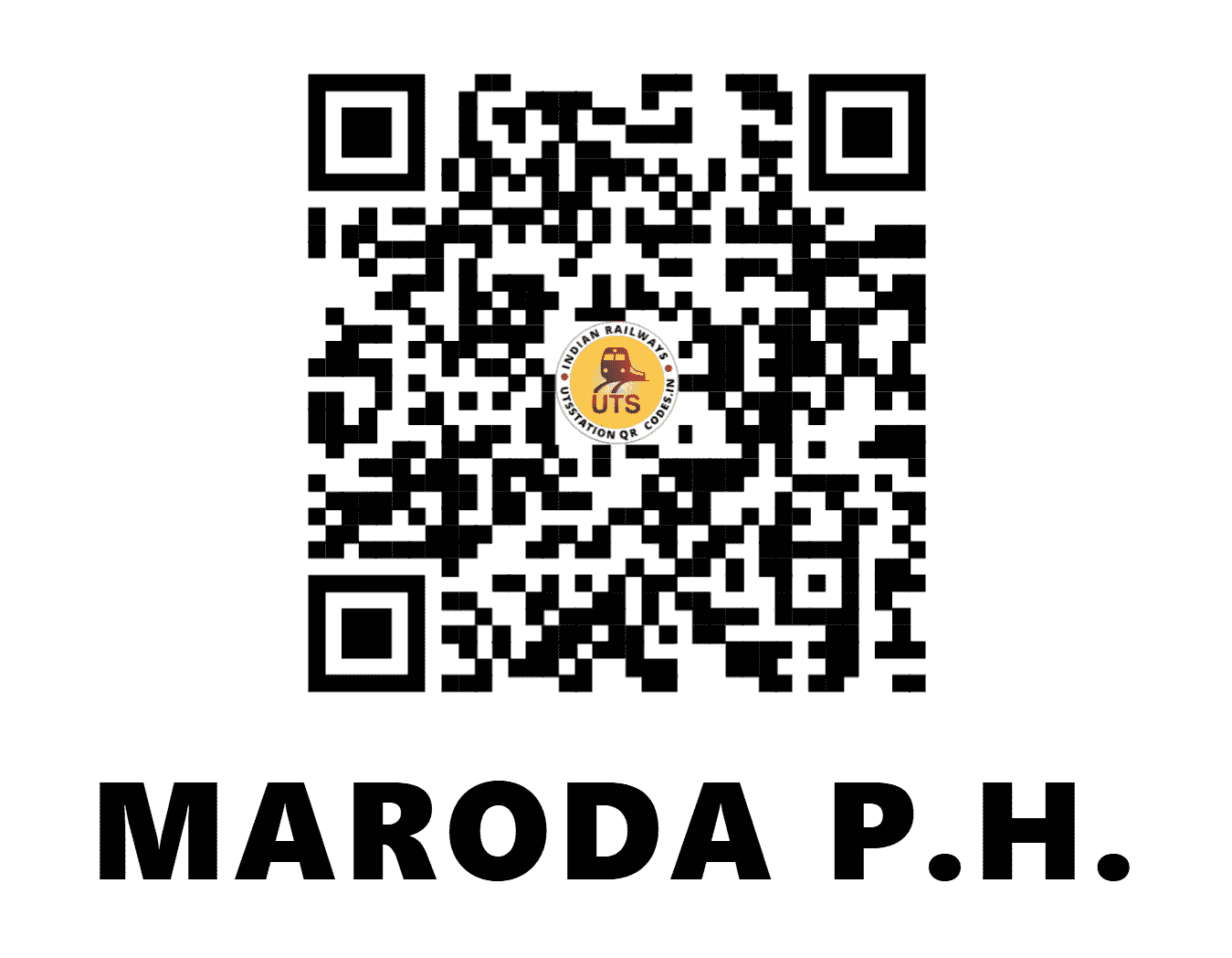 UTS QR Code for MARODA P.H. - MRDA (SB - MAHARASHTRA)