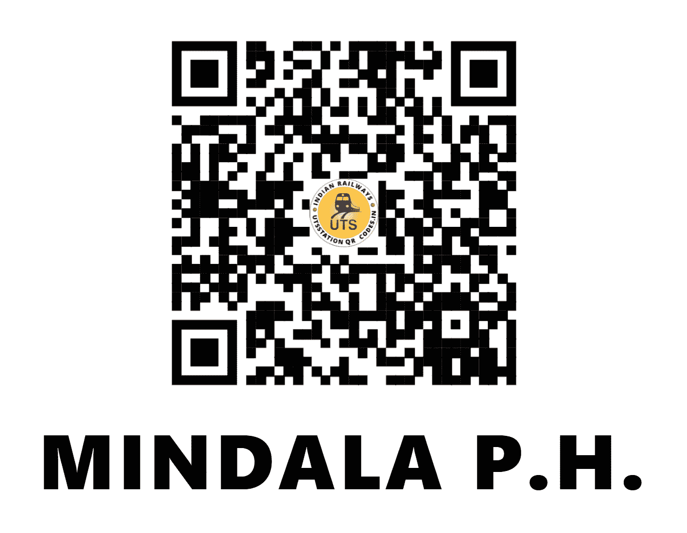 UTS QR Code for MINDALA P.H. - MWG (SB - MAHARASHTRA)