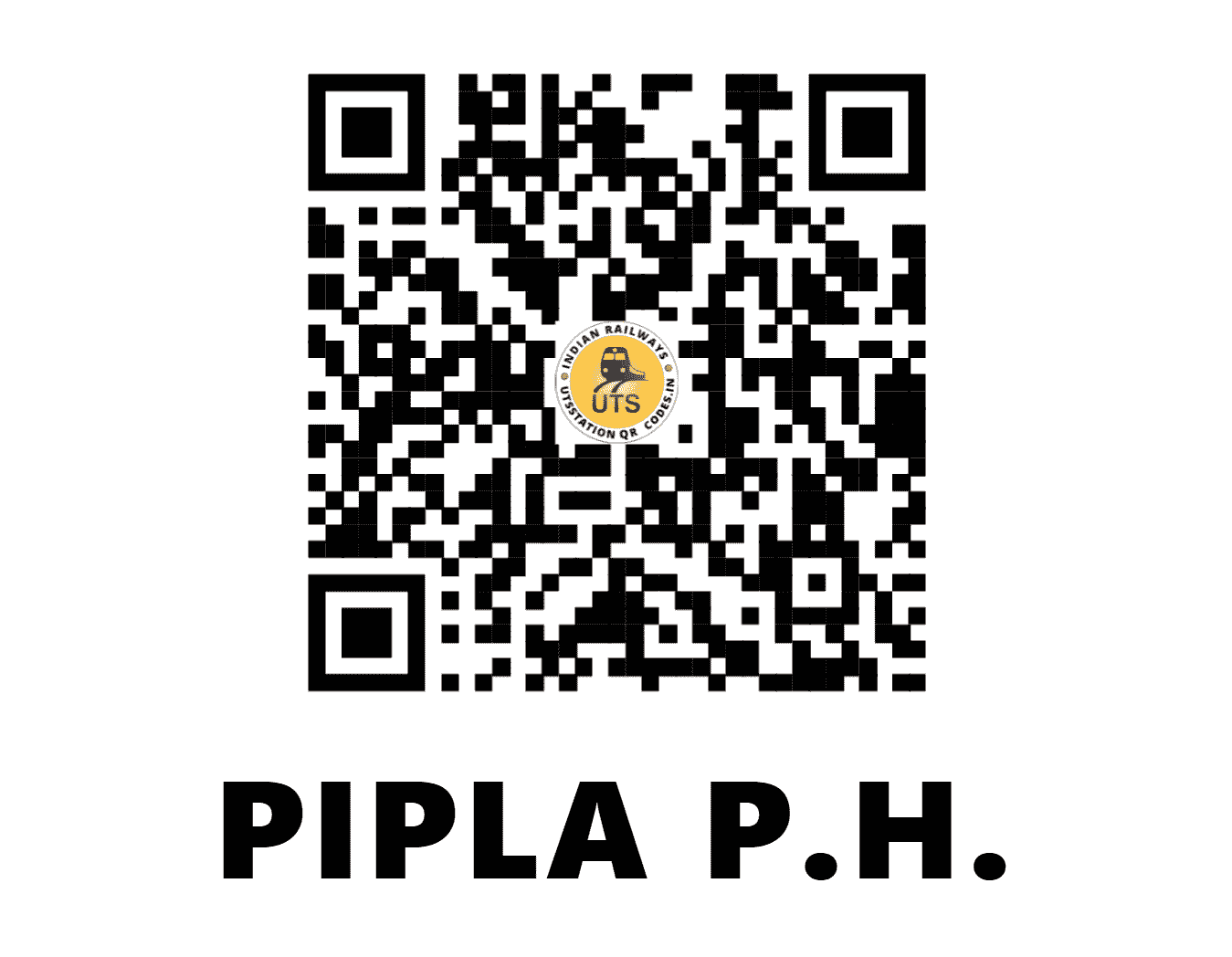 UTS QR Code for PIPLA P.H. - PQA (SB - MAHARASHTRA)