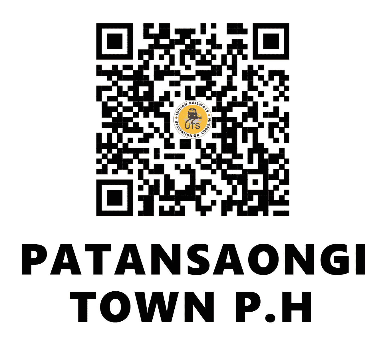UTS QR Code for PATANSAONGI TOWN P.H - PSX (SB - MAHARASHTRA)