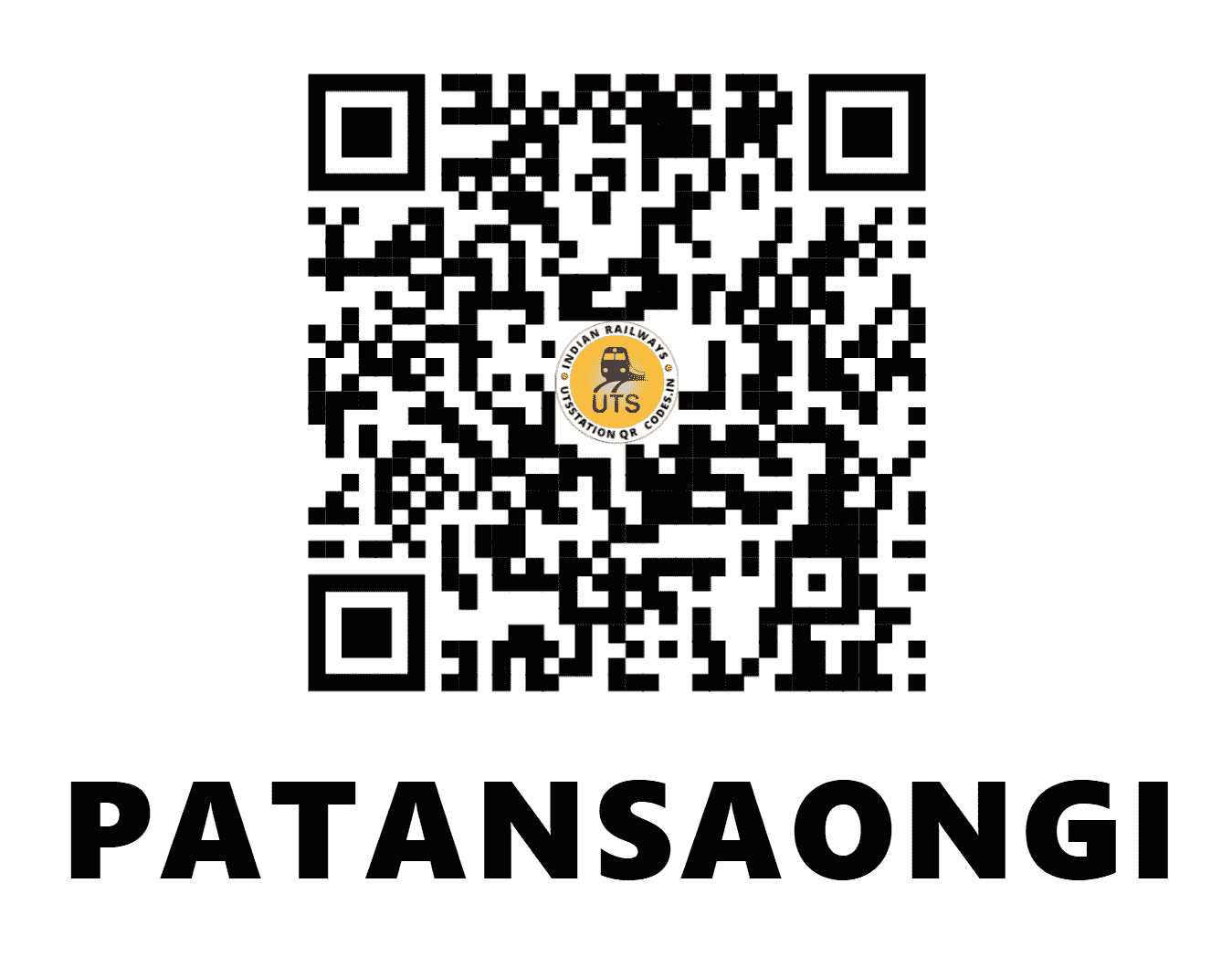 UTS QR Code for PATANSAONGI - PTS (SB - MAHARASHTRA)