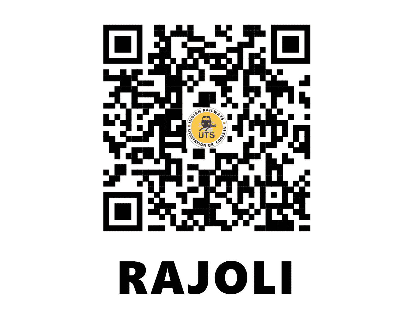 UTS QR Code for RAJOLI - ROL (SB - MAHARASHTRA)