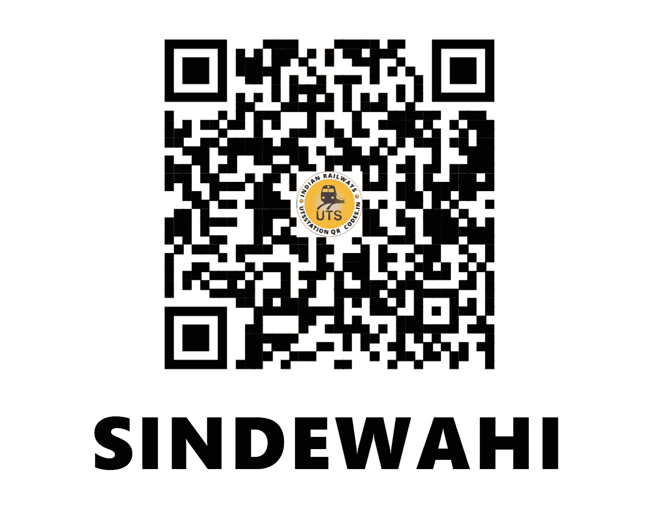 UTS QR Code for SINDEWAHI - SYE (SB - MAHARASHTRA)