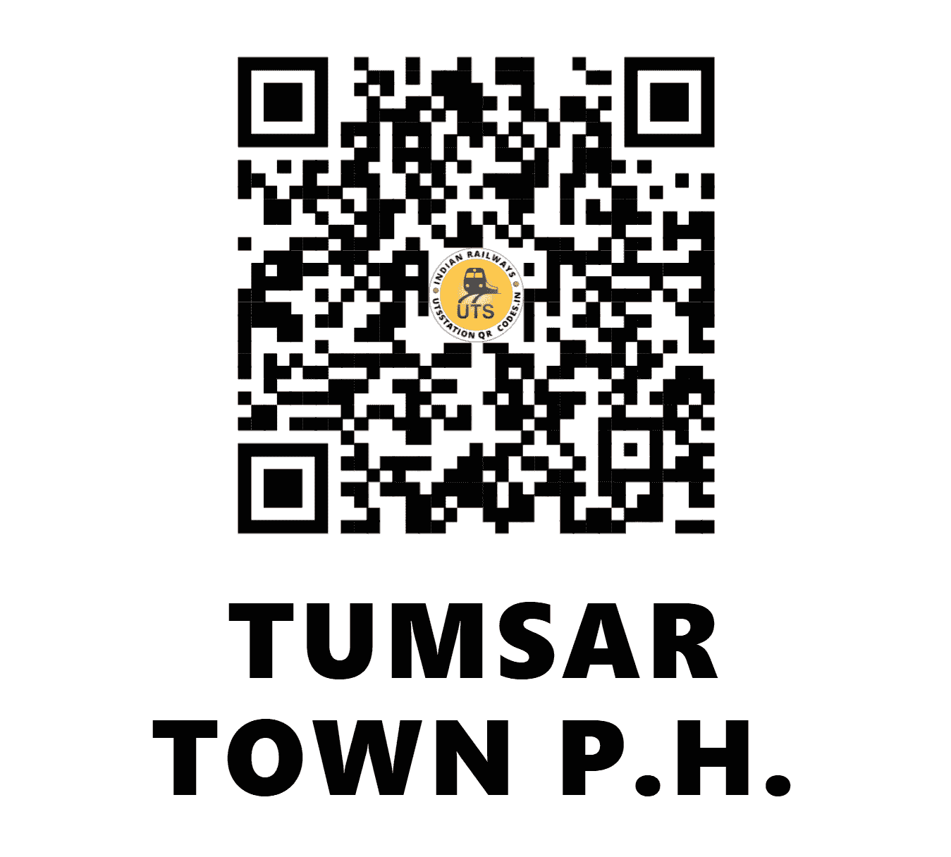 UTS QR Code for TUMSAR TOWN P.H. - TMS (SB - MAHARASHTRA)