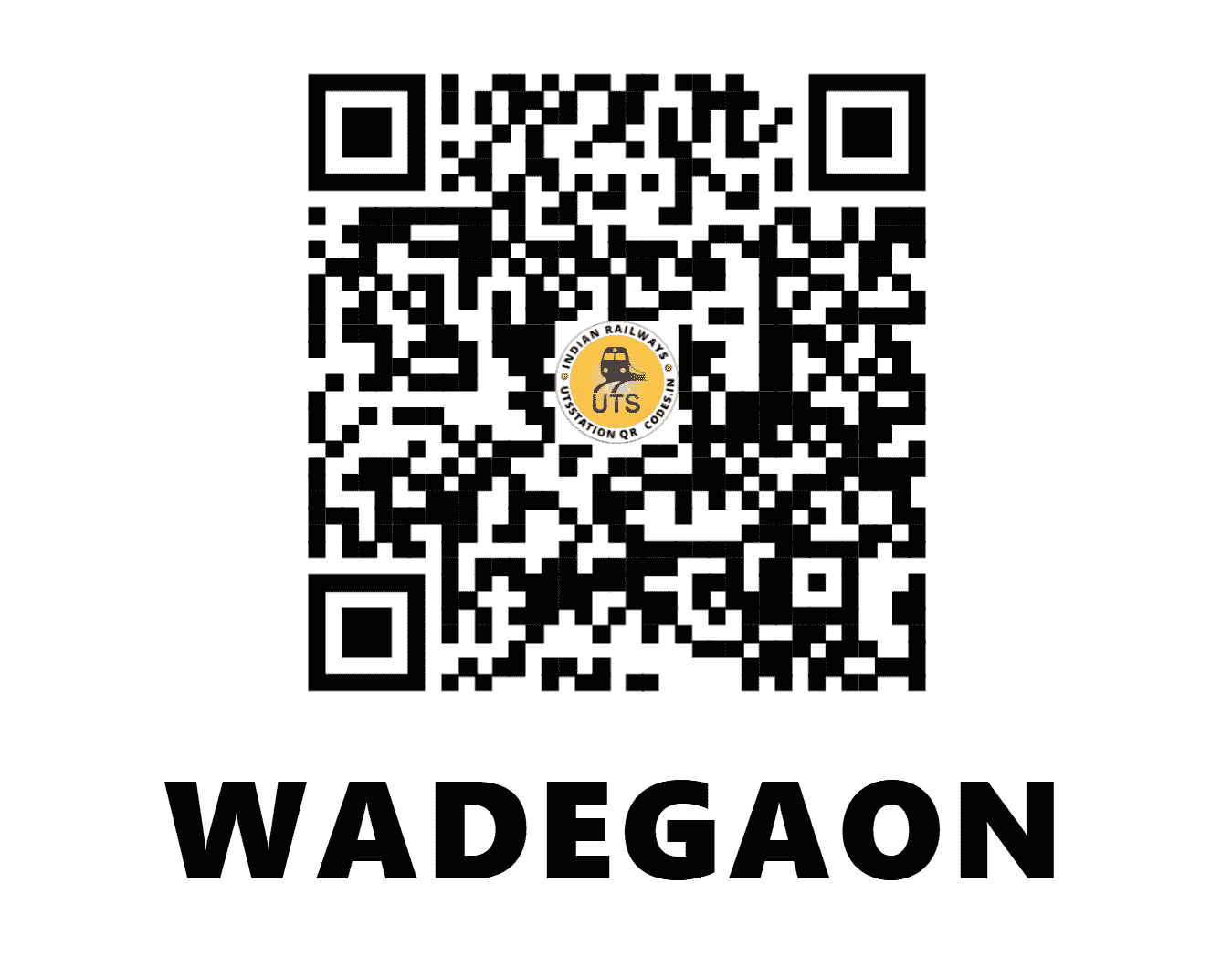 UTS QR Code for WADEGAON - WDG (SB - MAHARASHTRA)