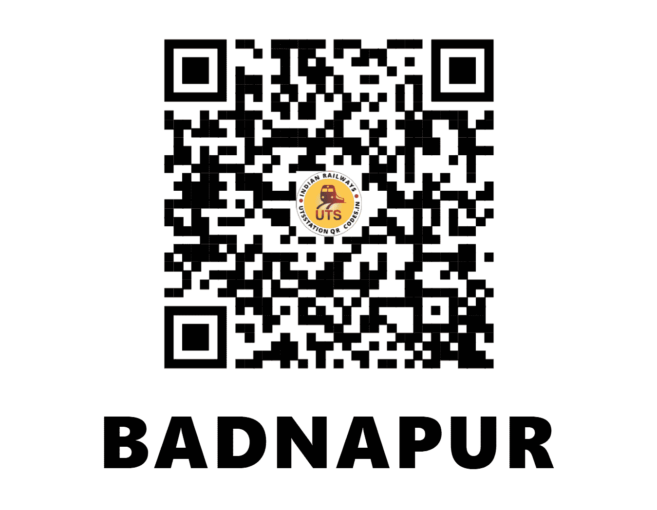 UTS QR Code for BADNAPUR - BDU (SC - MAHARASHTRA)