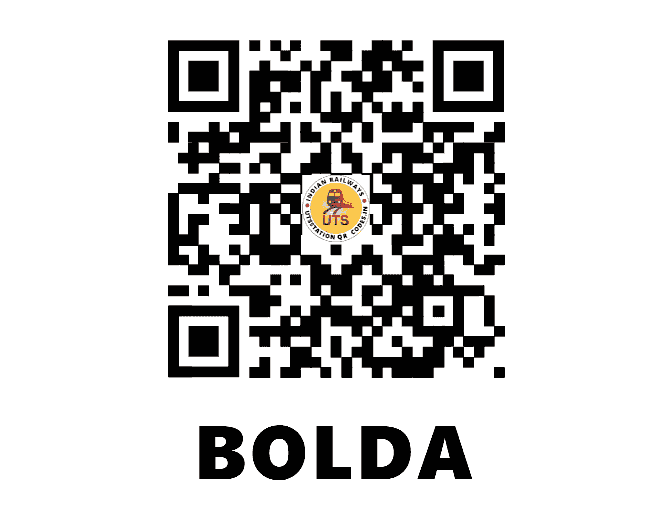 UTS QR Code for BOLDA - BLC (SC - MAHARASHTRA)
