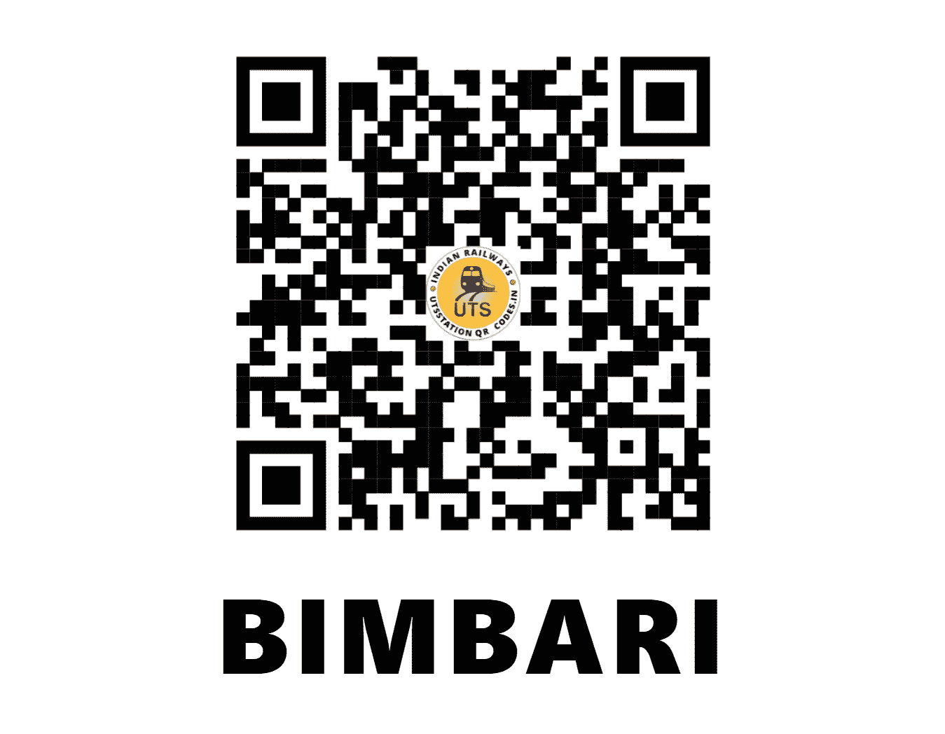 UTS QR Code for BIMBARI - BMBE (SC - MAHARASHTRA)
