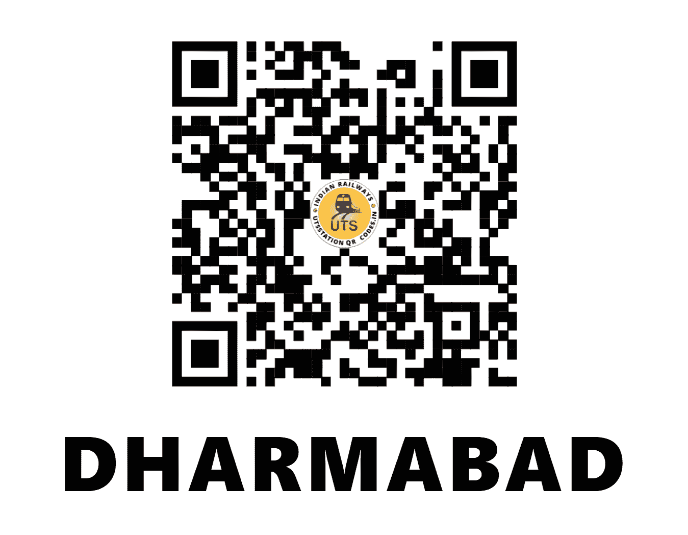 UTS QR Code for DHARMABAD - DAB (SC - MAHARASHTRA)