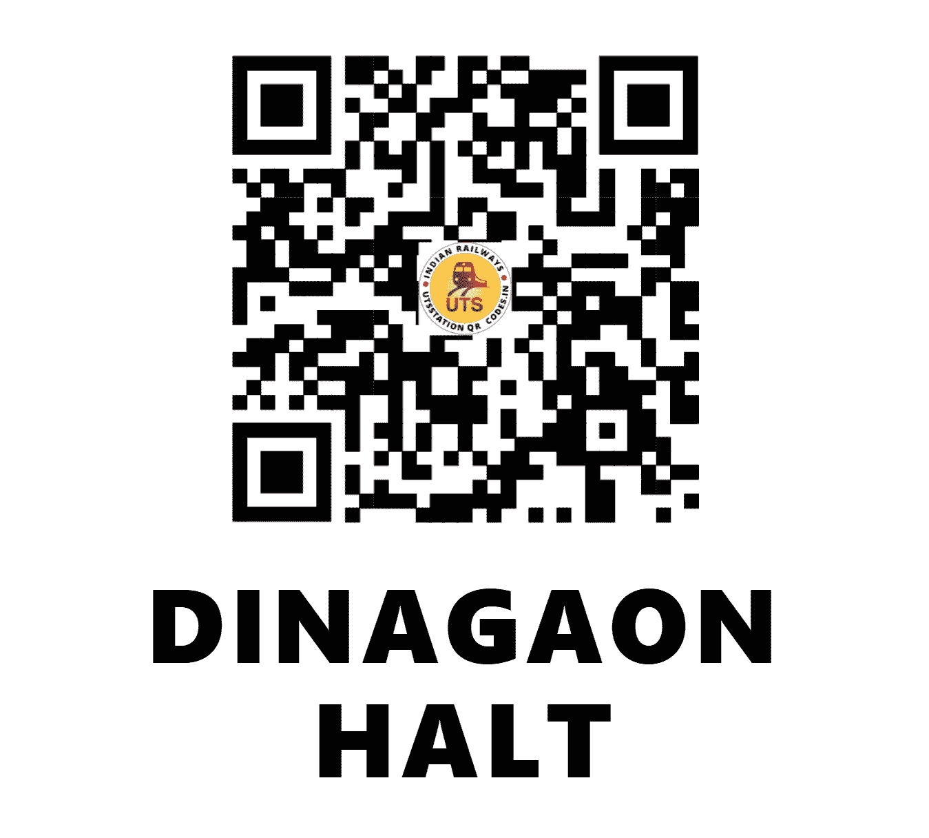 UTS QR Code for DINAGAON HALT - DIQ (SC - MAHARASHTRA)