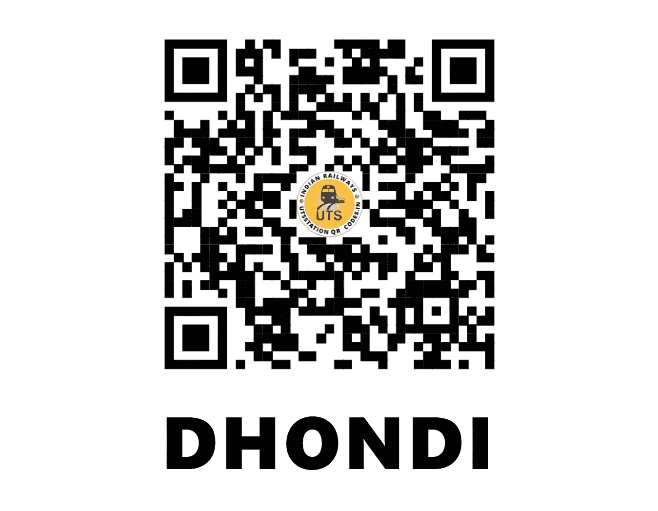 UTS QR Code for DHONDI - DNDI (SC - MAHARASHTRA)