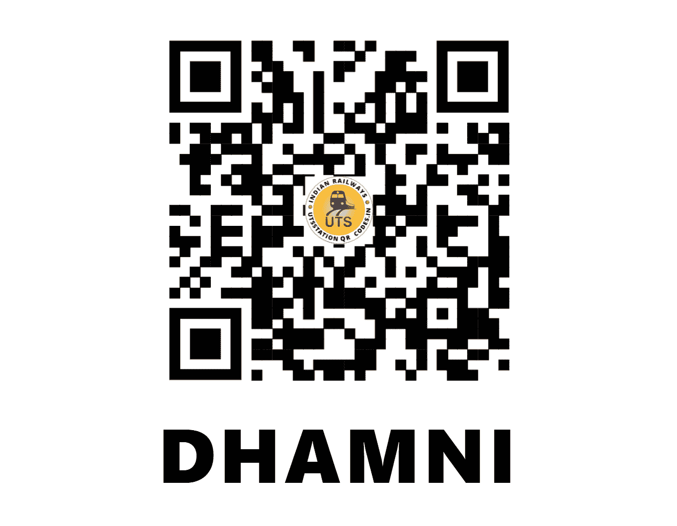 UTS QR Code for DHAMNI - DNE (SC - MAHARASHTRA)