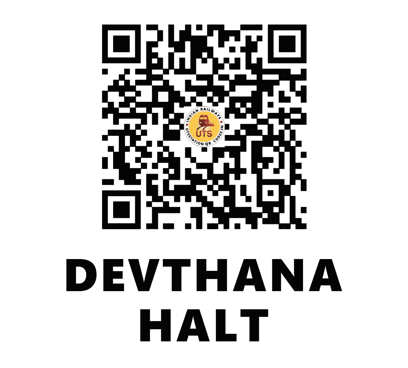 UTS QR Code for DEVTHANA HALT - DVN (SC - MAHARASHTRA)