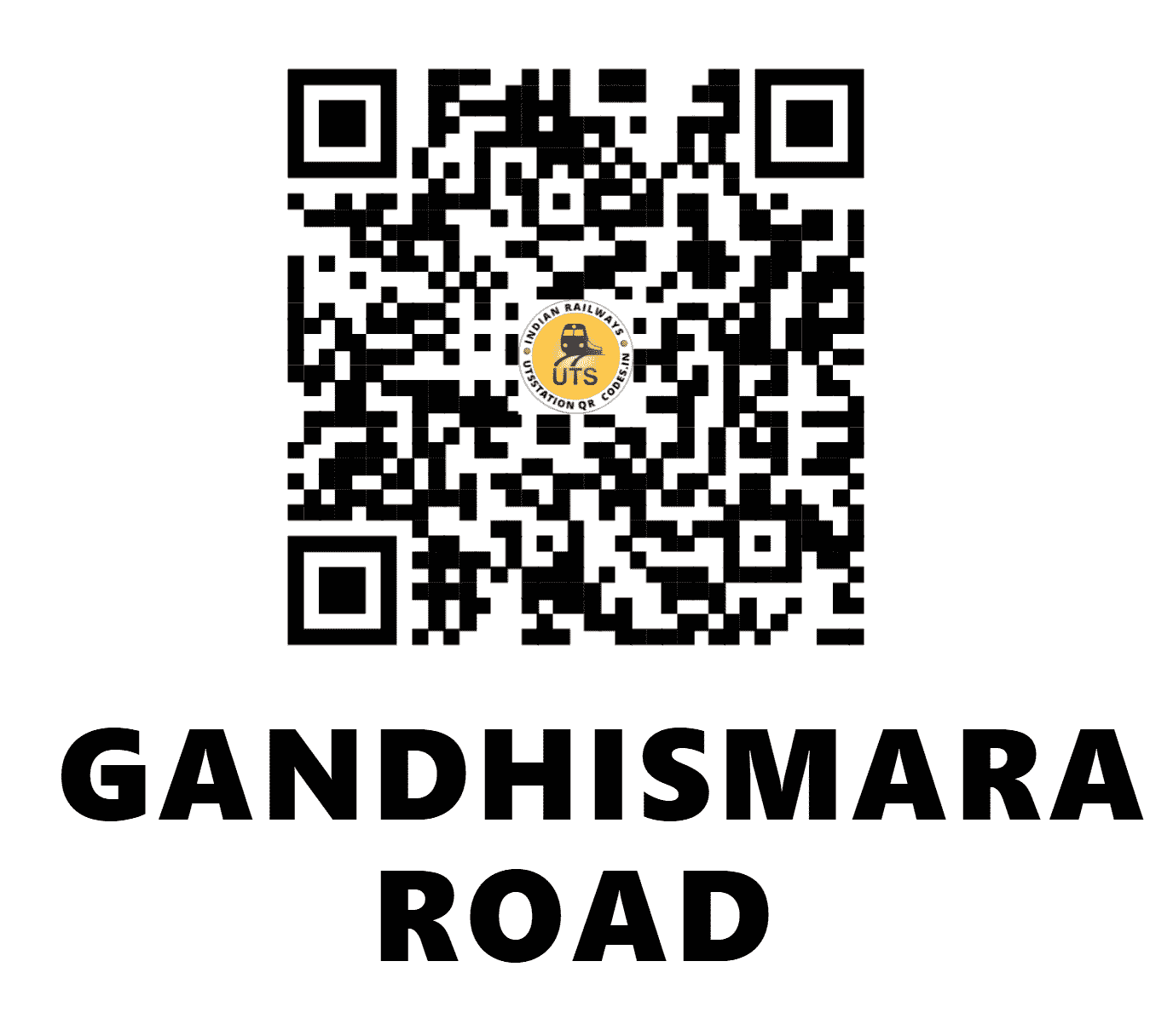 UTS QR Code for GANDHISMARAK ROAD - GSX (SC - MAHARASHTRA)