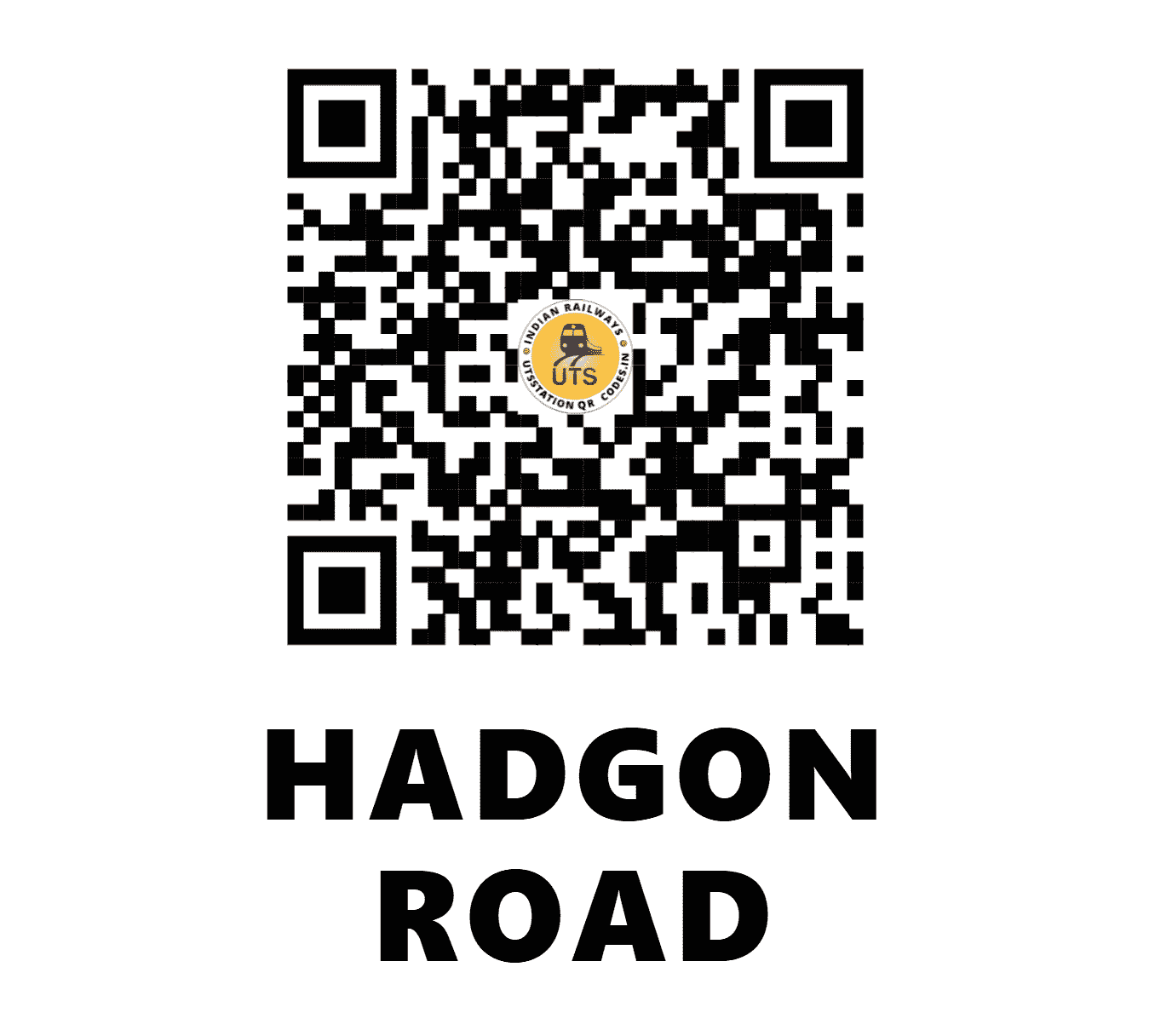 UTS QR Code for HADGON ROAD - HDGR (SC - MAHARASHTRA)
