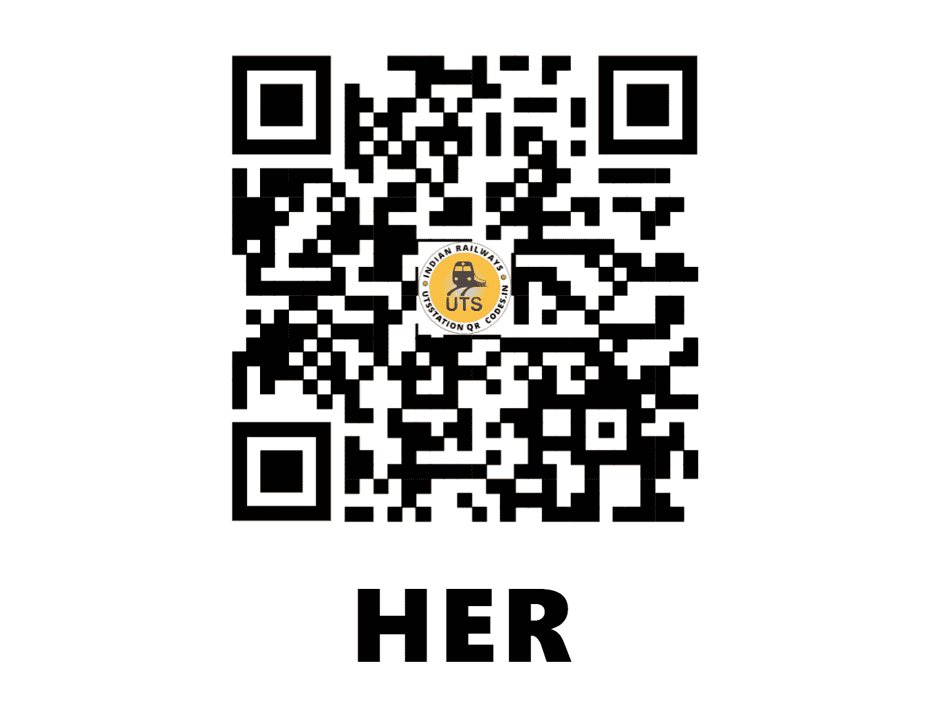 UTS QR Code for HER - HER (SC - MAHARASHTRA)