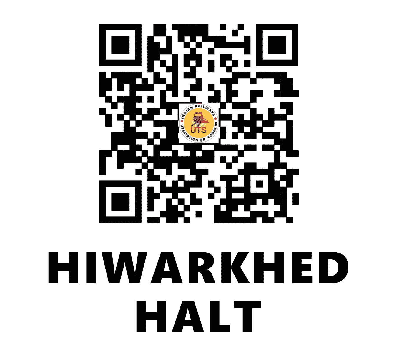 UTS QR Code for HIWARKHED HALT - HKR (SC - MAHARASHTRA)