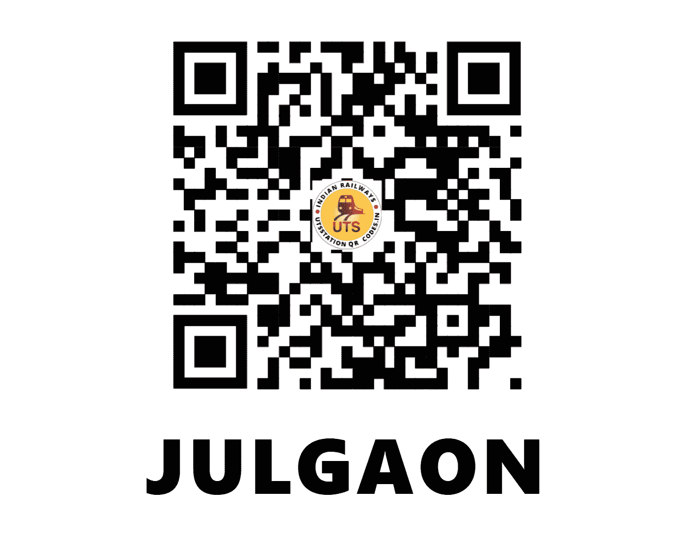 UTS QR Code for JULGAON - JLG (SC - MAHARASHTRA)