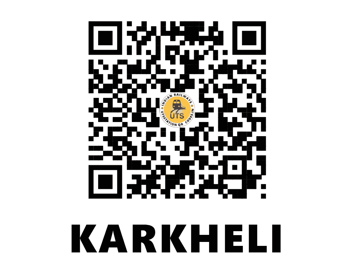 UTS QR Code for KARKHELI - KEK (SC - MAHARASHTRA)