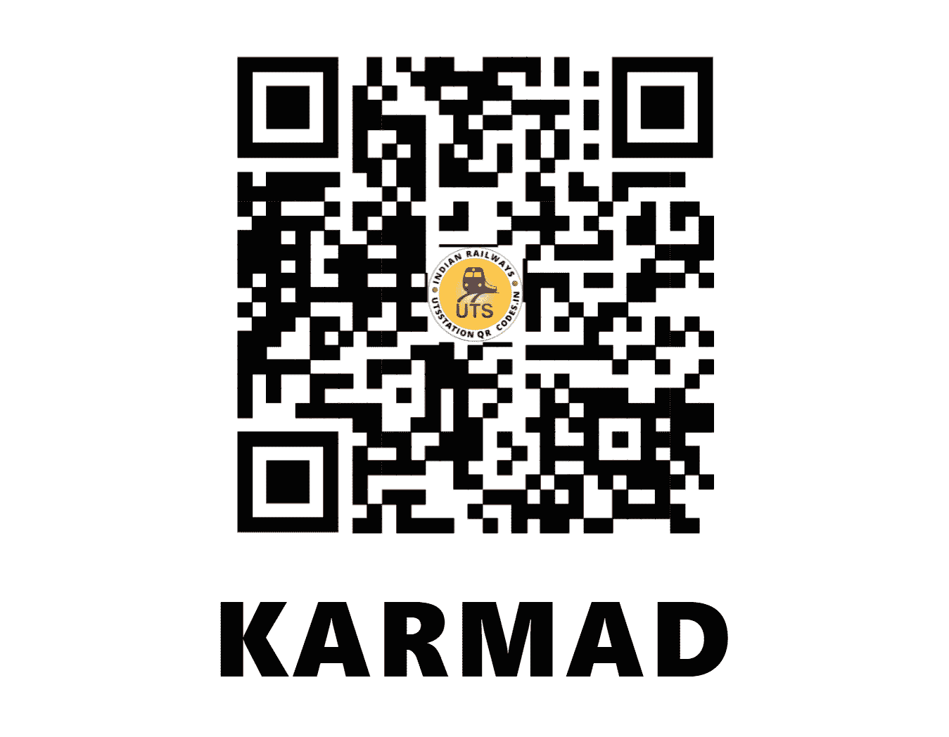 UTS QR Code for KARMAD - KMV (SC - MAHARASHTRA)