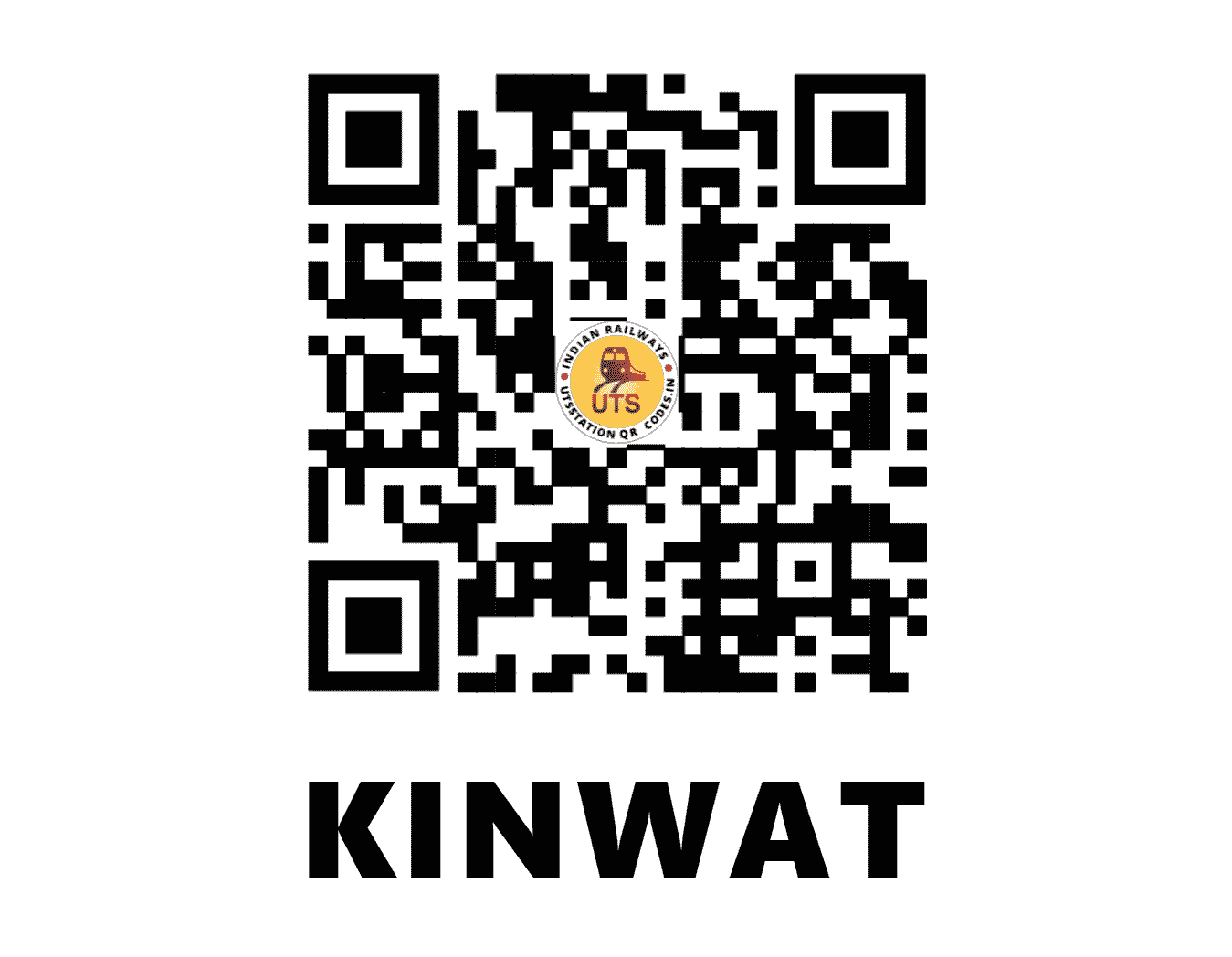 UTS QR Code for KINWAT - KNVT (SC - MAHARASHTRA)