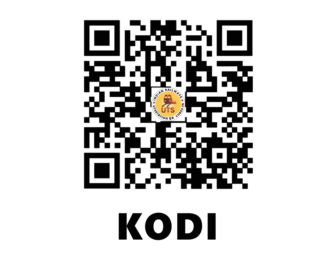 UTS QR Code for KODI - KODI (SC - MAHARASHTRA)