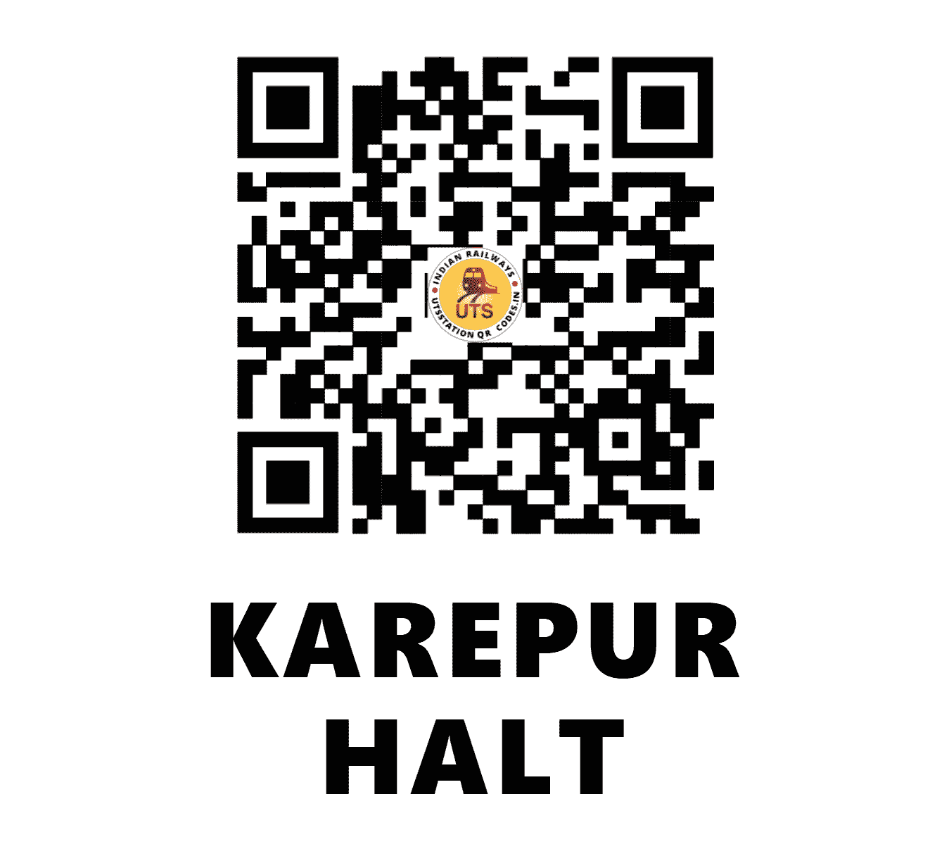 UTS QR Code for KAREPUR HALT - KRPR (SC - MAHARASHTRA)