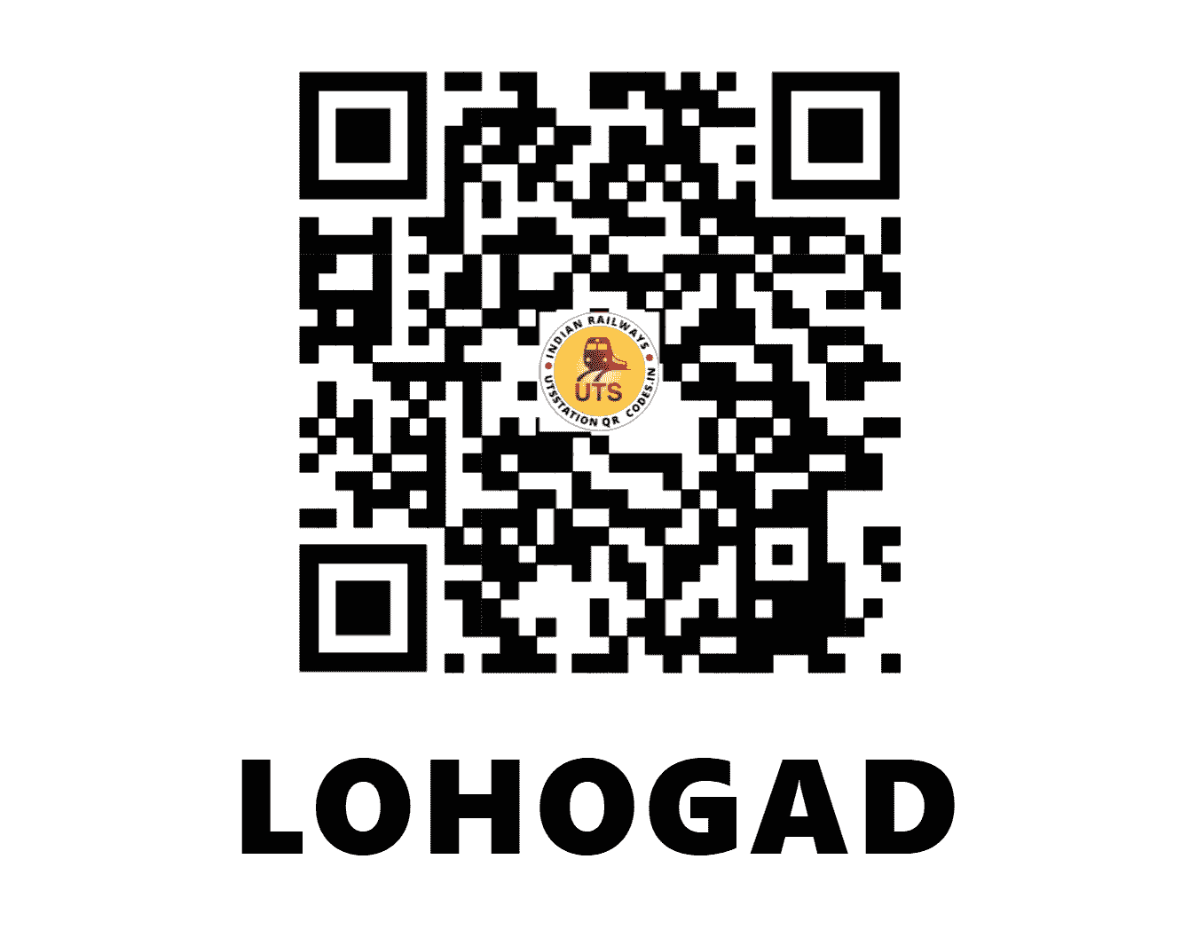 UTS QR Code for LOHOGAD - LHD (SC - MAHARASHTRA)