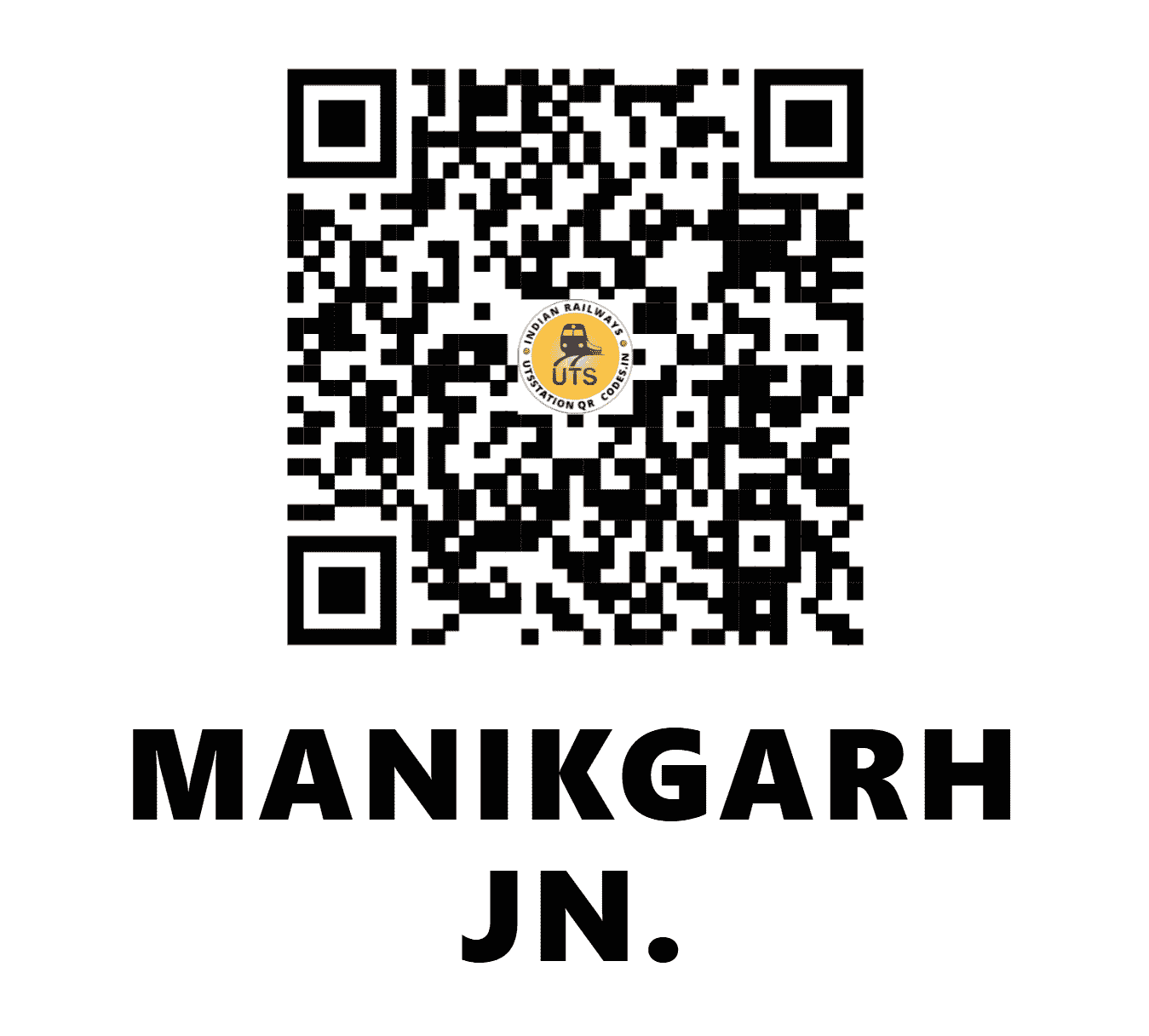UTS QR Code for MANIKGARH JN. - MAGH (SC - MAHARASHTRA)